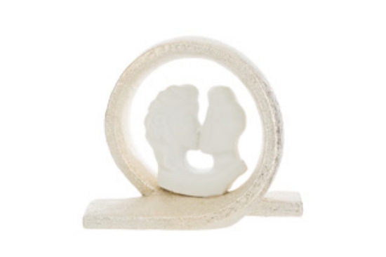 Picture of COPPIA BACIO PORCELLANA 18x8,5xh.15CM C/ASTUCCIO LE STELLE BOMBONIERE