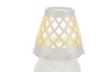Immagine di LAMPADA PORCELLANA BIANCA 8,5x8,5xh.13,5CM C/SHOPPER