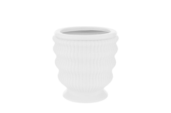 Immagine di VASETTO CERAMICA BIANCO 14x14xh.15CM