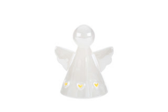 Immagine di ANGELO PORC LED BIANCO PERLATO 8x6xh.9,5CM C/SHOPPER