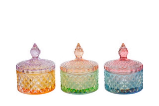 Immagine di CANDELA SOIA SCATOLA VET COLORATO 3 ASS.8xh.10CM