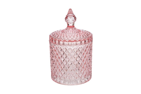 Immagine di SCATOLA VETRO DOROTHY VETRO DOROTHY COL.ROSA