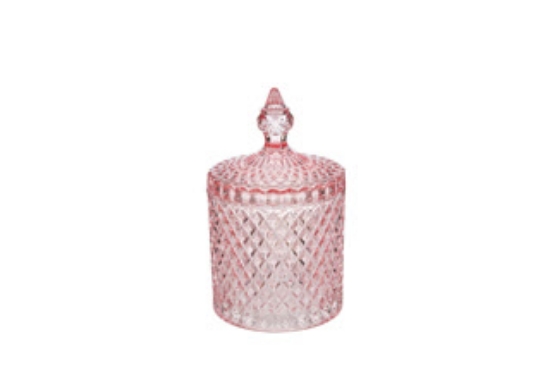 Immagine di SCATOLA VETRO DOROTHY COL.ROSA LE STELLE BOMBONIERE