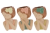 Immagine di VASO CERAMICA GIRL 3 ASS 9x8xh.12 CM C/SHOPPER 13892