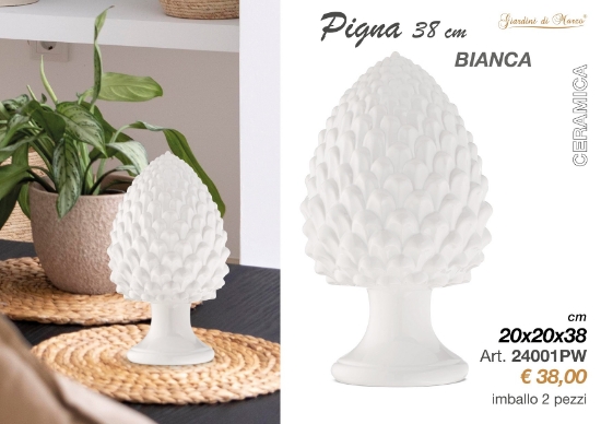 Immagine di PIGNA 38 CM BIANCA CERAMICA GIARDINI DI MARZO