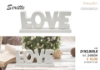 Immagine di SCRITTA LOVE CERAMICA BIANCO CM 21X2,8X8,8 GIARDINI DI MARZO