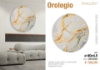 Immagine di OROLOGIO EFFETTO MARMO 60 CM BIANCO OR050 GIARDINI DI MARZO