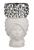 Immagine di MORO DONNA 30 CM BIANCO CON PIGNA SILVER 25002MDS GIARDINI DI MARZO