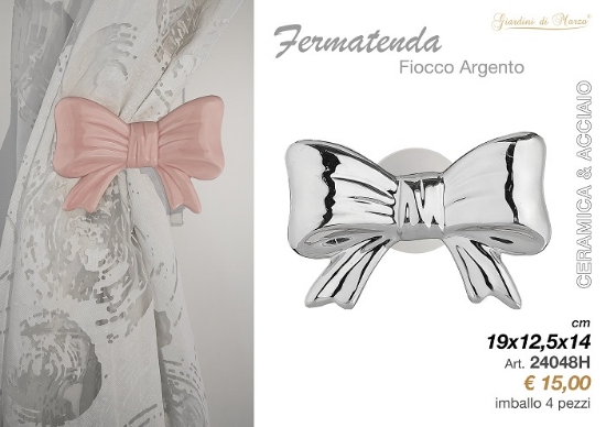 Picture of FERMATENDA FIOCCO ARGENTO 24048H GIARDINI DI MARZO