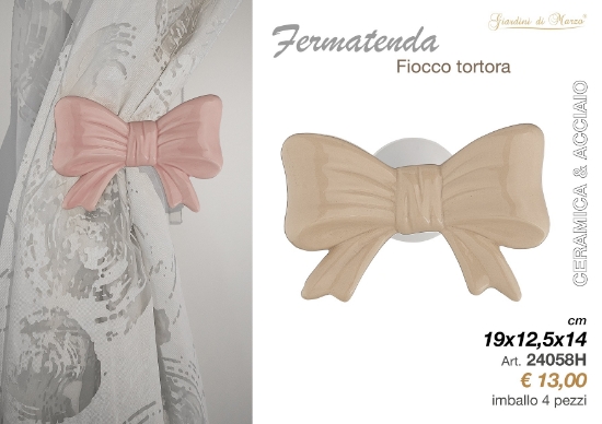 Immagine di FERMATENDA FIOCCO TORTORA 24058H GIARDINI DI MARZO