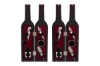 Immagine di ACCESSORI 5PZ VINO IN BOTTIGLIA WINE TIME 7X32CM