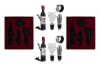 Immagine di SET 4 PZ ACCESSORI VINO WINE TIME C/ASTUCCIO 2ASS.
