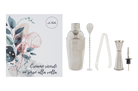 Immagine di ACCESSORI 5PZ COCKTAIL SORSI D'AMORE C/ASTUCCIO VINO
