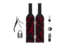 Immagine di ACCESSORI 5PZ VINO IN BOTTIGLIA SORSI D'AMORE 7X32CM VINO