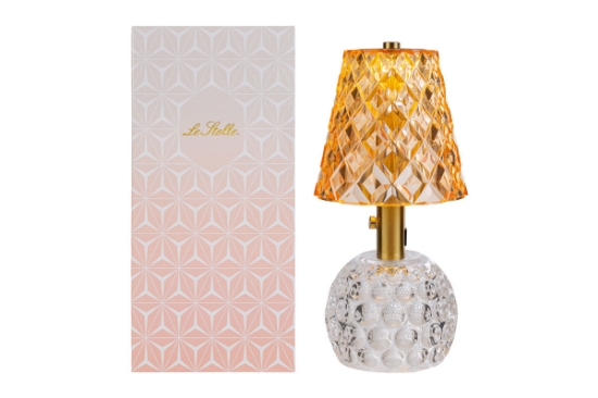 Immagine di LAMPADA AMBRA ECLISSE TOUCH LED/USB D.13xh.27CM TOILE