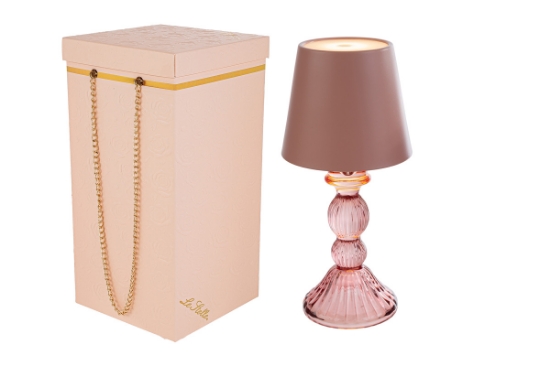 Immagine di LAMPADA DRIM CILIEGIA d.11xh.24,5CM C/BOX-ROSE