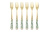 Immagine di SET 6 PZ FORCHETTINE DEC.VERDE 15CM C/ASTUCCIO