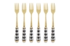 Immagine di SET 6 PZ FORCHETTINE DEC.SCACCHI 15CM C/ASTUCCIO