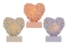 Immagine di CUORE LED RESINA 3 ASS.10x5,5x11CM C/SHO 13692