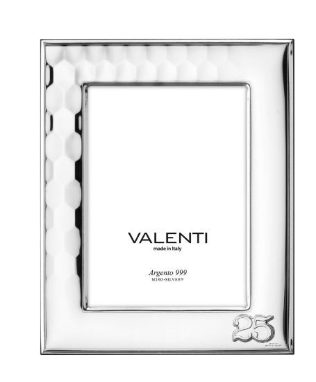 Immagine di Cornice esagoni 25° Anniversario18X24 52139/5L