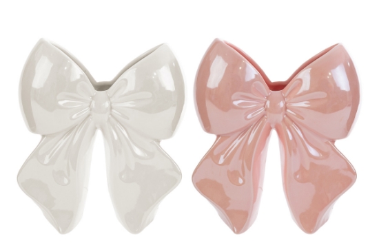 Immagine di VASO FIOCCO ASS. 17x8xh.19,5CM C/SHOPPER 58153