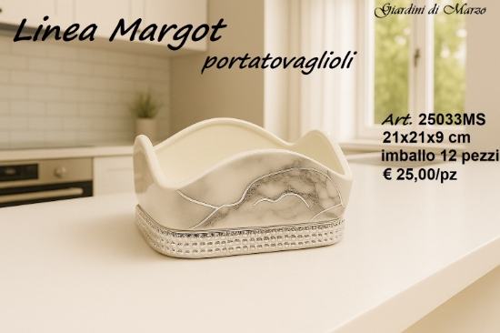 Immagine di PORTATOVAGLIOLI EFFETTO MARMO SILVER 25033MS GIARDINI DI MARZO
