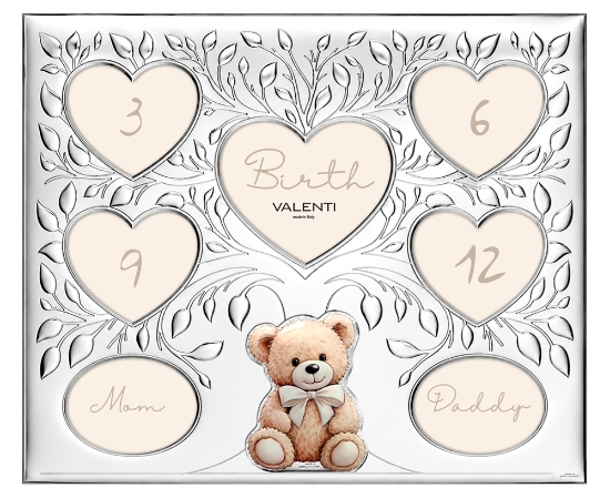 Immagine di CORNICE BIMBO NASCITA ORSETTO 31X26 71524/6L Valenti & co